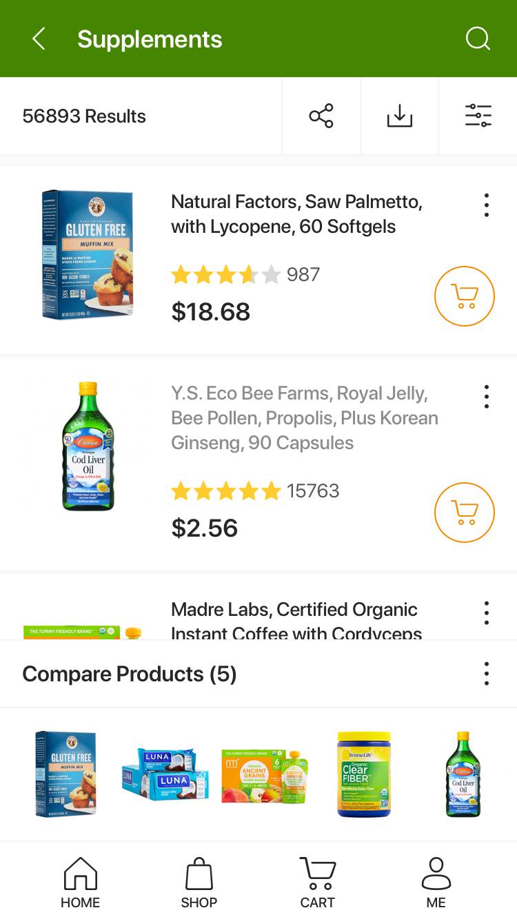 iHerb Compare Products